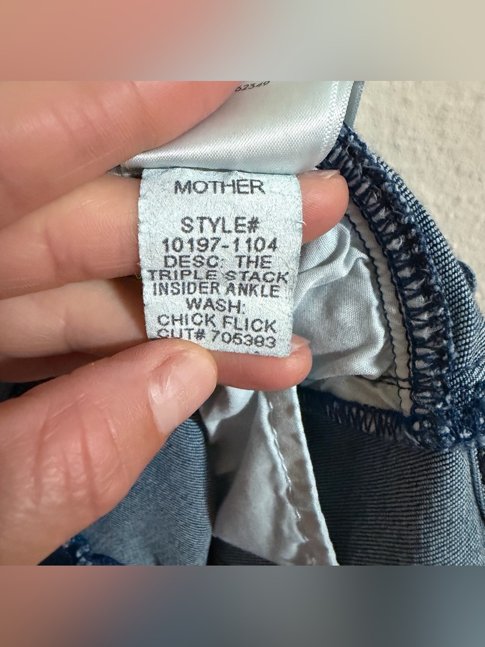 MOTHER The Triple Stack Insider Ankle Jeans Chick‎ Flick High Rise Tie Belt 28 - Picture 16 of 16